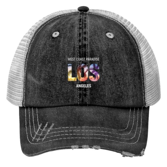 Discover Los Angeles West Coast Paradise USA Trucker Hats