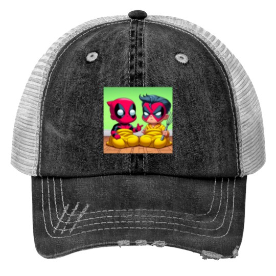 Discover Mutant Babies in Action Trucker Hats