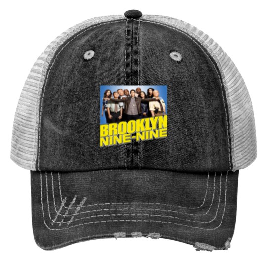 Discover Brooklynss nine nine cast and logo Essential Trucker Hats