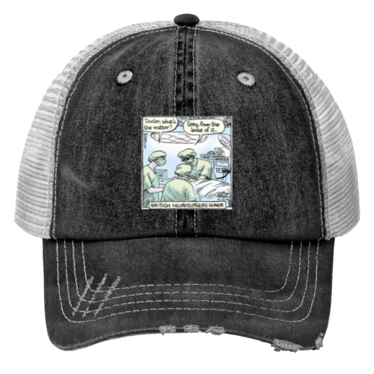 Discover Funny Piraro Neurosurgery Comic Trucker Hats