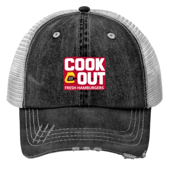 Discover Cookout Logo print Trucker Hats