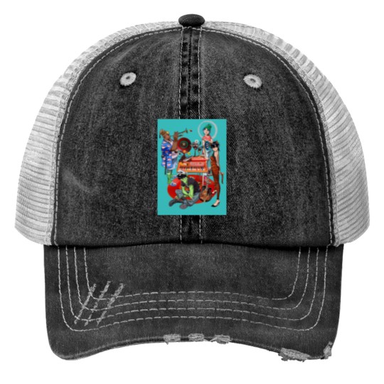 Discover Gorillaz Cool Member Cartoon Trucker Hat