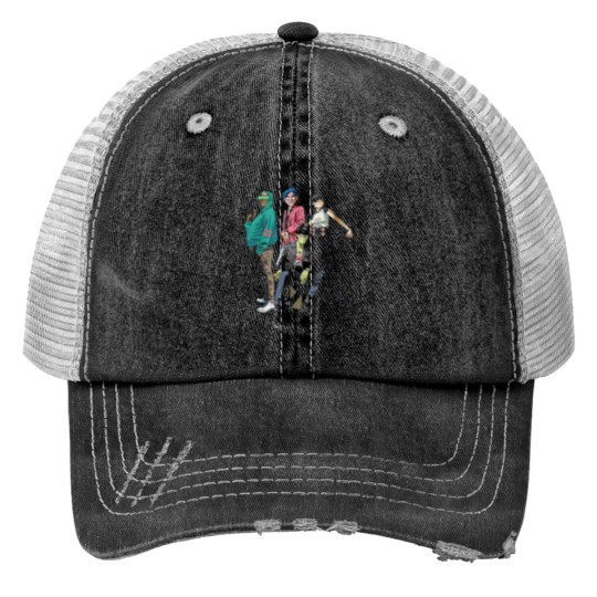 Discover Gorillaz Member Trucker Hat: Demon Days & Lyric Design