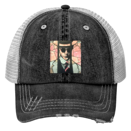 Discover The Corinthian stained glass Trucker Hats