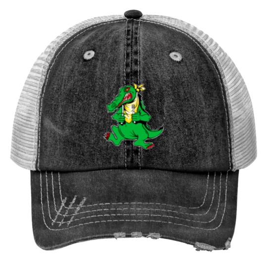 Discover Jerrys alligator Trucker Hats