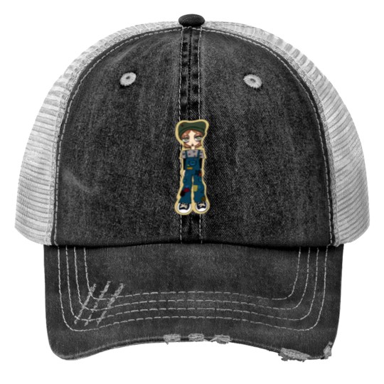 Discover overalls queen Trucker Hats