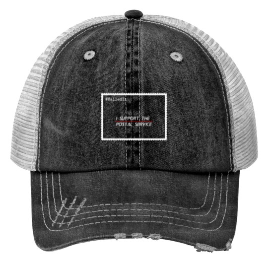 Discover I Support the Postal Service Essential Trucker Hats