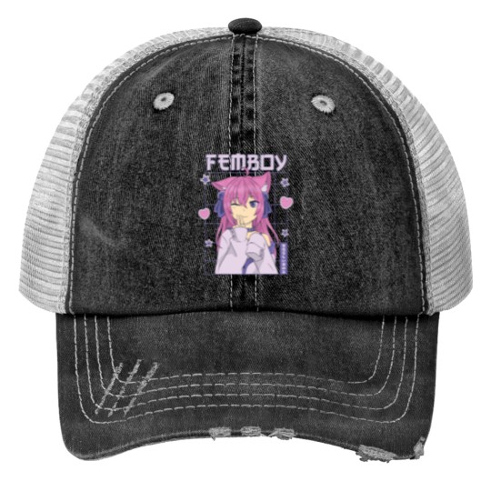 Discover Femboy Anime Cute Little Femboy Trucker Hats