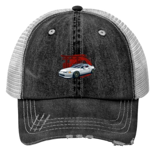 Discover Civic CRX del Sol Essential Trucker Hats