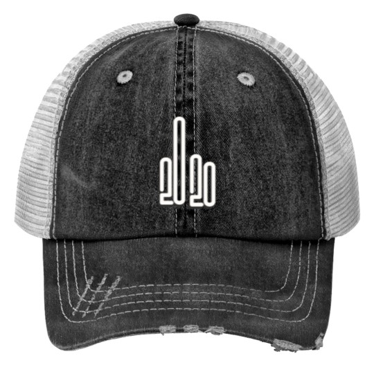 Discover 2020 flipping the bird Trucker Hats
