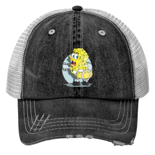 Discover Mademark x SpongeBobss SquarePants SpongeBobss Ripped Pants Pullover Hoodie Trucker Hats