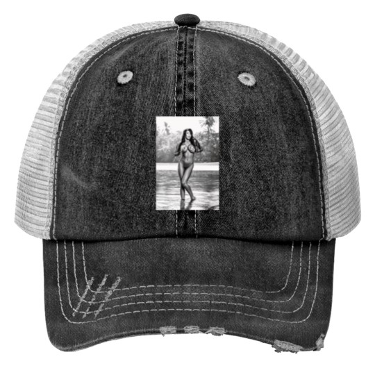 Discover Sexy Madison Ivy In Black And White Trucker Hats
