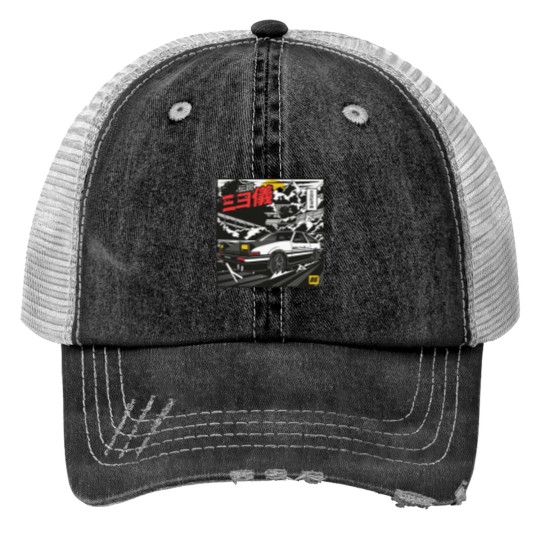 Discover Initial D Takumi Fujiwara Hachiroku Touge Attack! AE86 Trueno Trucker Hats