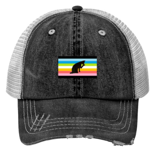 Discover Queer Pride knivesss In Their Feet Flag classique Trucker Hats