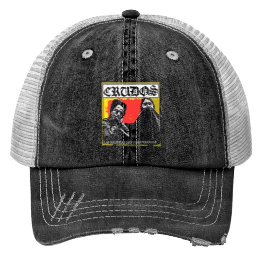 Discover Crudos Los Crudos Las Injusticias Caen Como Pesadillas Premium Trucker Hats
