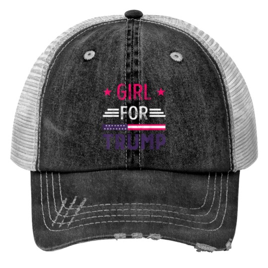 Discover Girl For Trump Shirt Donald Trump Supporter 2020 Shirt Logo cheapss Tee Logo Trucker Hats