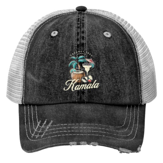 Discover Coconut Tree Summer Vibes Trucker Hats