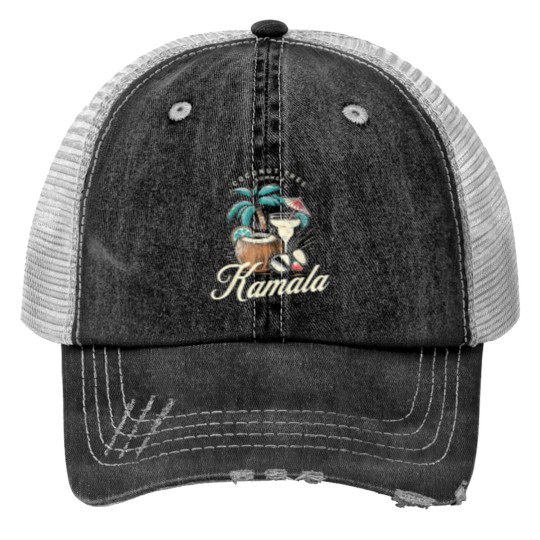 Discover Coconut Tree Summer Vibes Trucker Hats