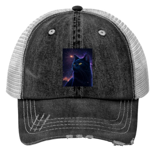 Discover black catss Fireworks Trucker Hats