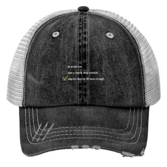 Discover playing the sims for 30 hours Trucker Hats