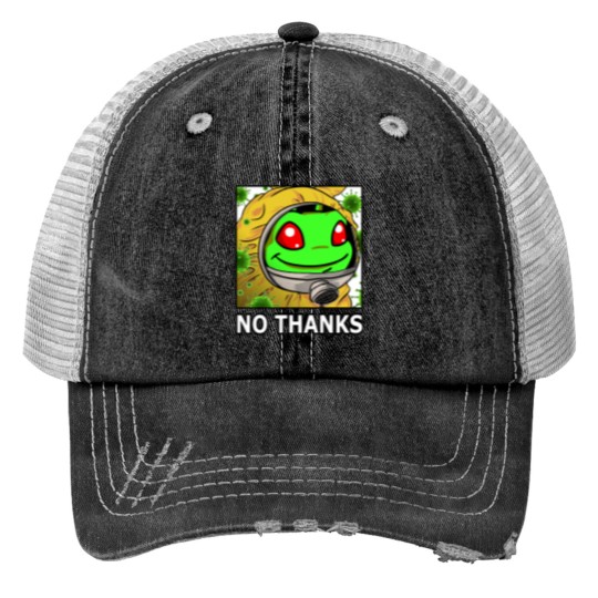 Discover No Thanks Virus Virtual Pet Active Trucker Hats