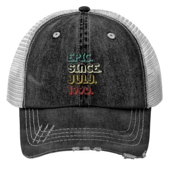 Discover 32 Years Old Epic Since July 1990 32Nd Birthday Gi Trucker Hats
