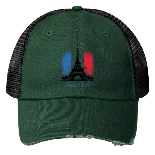 Discover Summer Games, 2024 Paris Olympics, France Trucker Hats