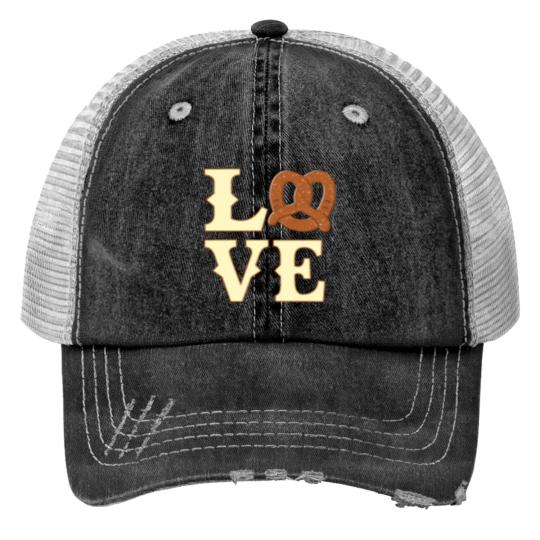 Discover Oktoberfest I Love Pretzel Trucker Hats Trucker Hats