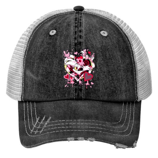 Discover Hazbin Hotel Angel Dust Trucker Hats