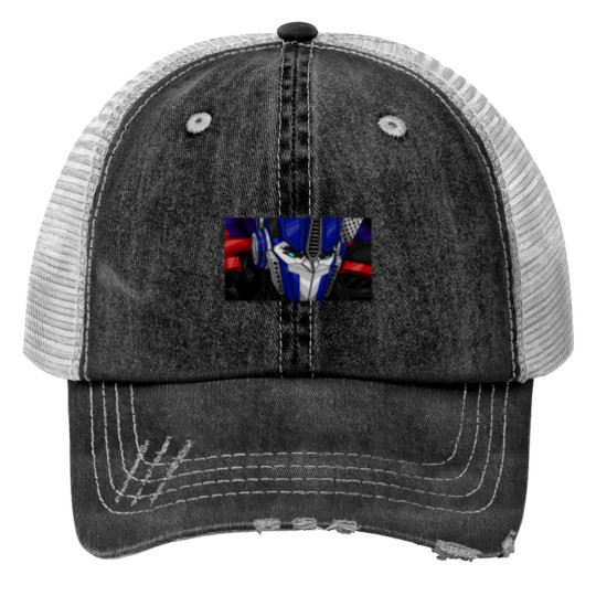 Discover Transformers Prime Optimus Shield 510 Trucker Hats