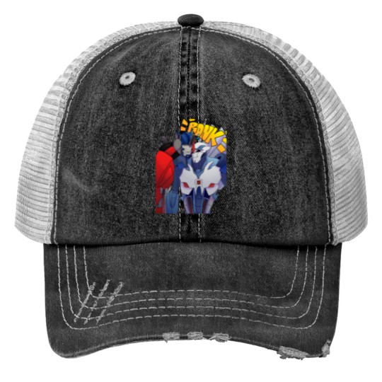 Discover Transformers Prime Starscream And Optimus Prime 338 Trucker Hats