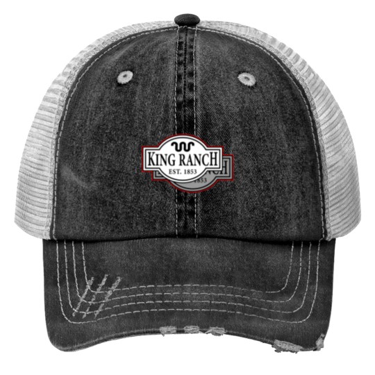 Discover King Ranch - Republic of Texas - Texas 3D 3 Dimensional - Grey Wolf Trucker Hats