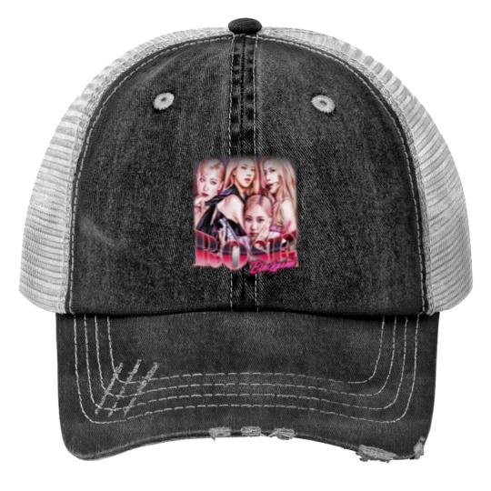 Discover Rose Kpop Trucker Hats, Blackpink Trucker Hats, Rose
