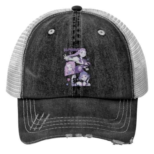 Discover Kpop Demon Hunters Trucker Hats, Huntrix Trucker Hats
