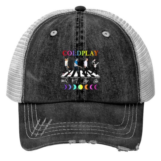 Discover Coldplay Band Trucker Hats Round