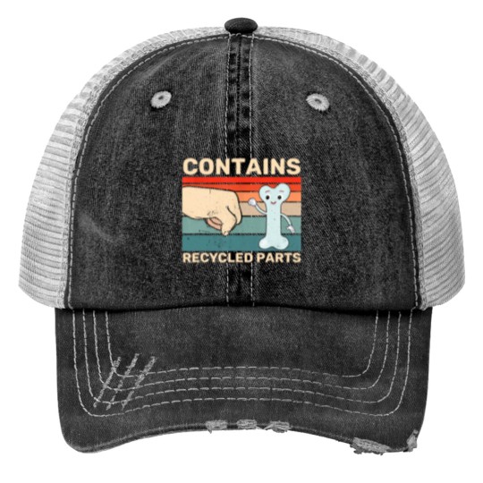 Discover Contains Recycled Parts Bone Marrow Transplant Recipient Trucker Hats