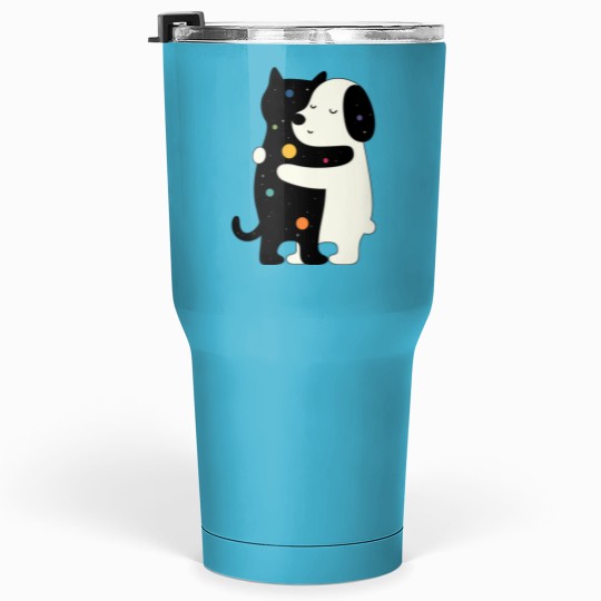 Discover Universe Soulmate AT LEAST MY CAT LOVES ME Tumblers 30 oz