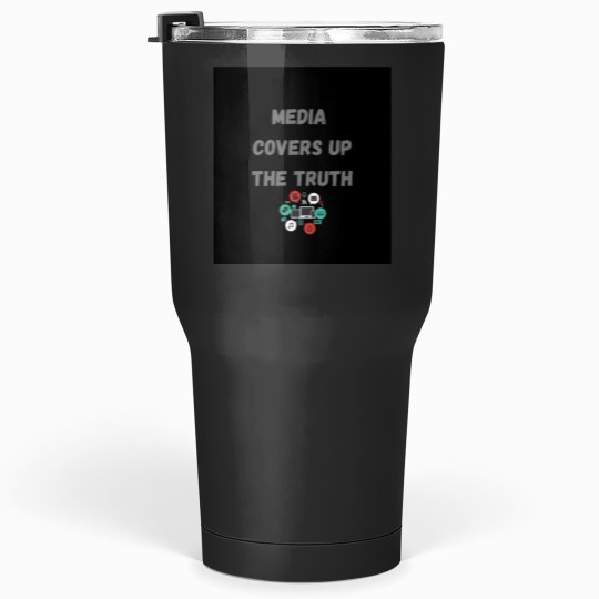 Discover Media covers up the truth Sleeveless Tumblers 30 oz