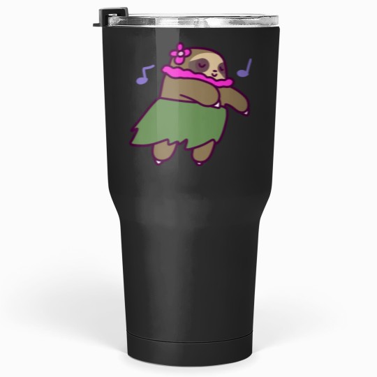 Discover Cute Hula Sloth Tumblers 30 oz