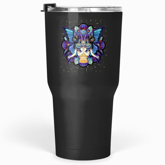 Discover Psychedeliutterfly Abstract Art Colorful Hippie Trippy Tumblers 30 oz