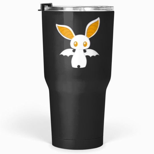 Discover Adorable White And Orange Bat Tumblers 30 oz