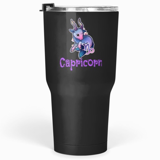 Discover Capricorn Zodiac Sign Kawaii Goat Tumblers 30 oz