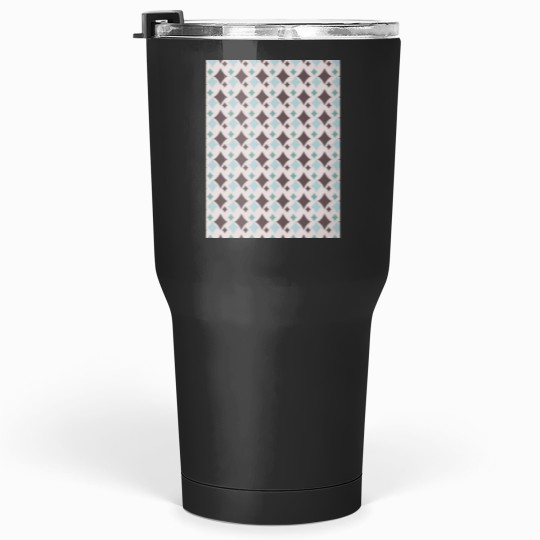 Discover Colorful Diamond Shapes Modern Maximalist Pattern Walnut Brown Graphic Tumblers 30 oz