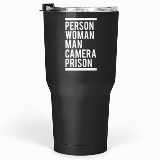 Discover Person Woman Man Camera Prison Tumblers 30 oz