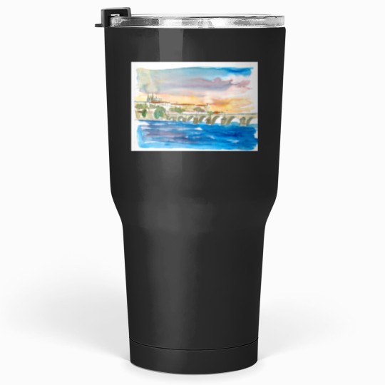 Discover Charles Bridge And Prague Castle View with Hradcin Tumblers 30 oz