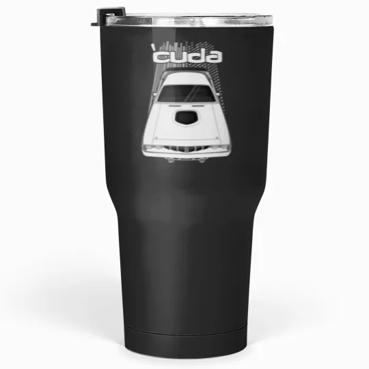 Discover Plymouth Barracuda 1971 - White Tumblers 30 oz