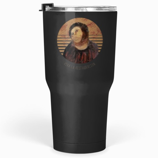 Discover Viva La Restauracion Jesus Fresco Restoration Fail Meme Tumblers 30 oz