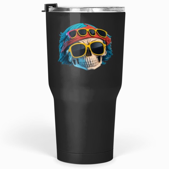 Discover Savage Swag Edgy Gangster Skull Design for Rebels Tumblers 30 oz