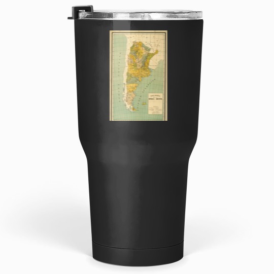 Discover Vintage Map of Argentina (1910) Tumblers 30 oz