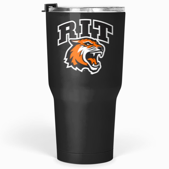 Discover rochester institute of technology rit tiger stacked logo Tumblers 30 oz